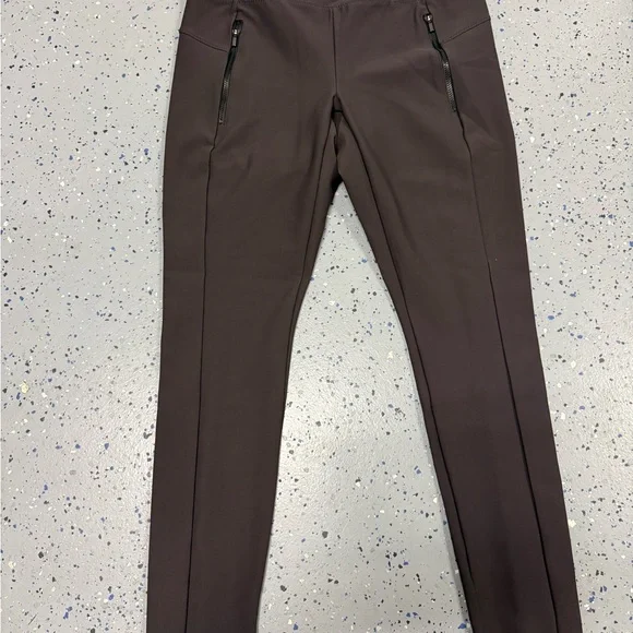 Athleta Brown-Plum Stellar Leggings with Zipper Detail - Picture 2 of 4